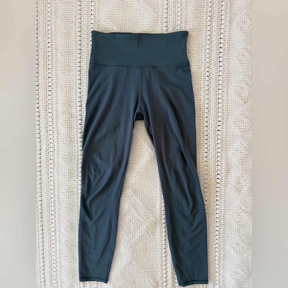 Vuori Women's Rib Studio Legging Medium Stone Green Size Small - Picture 8 of 12
